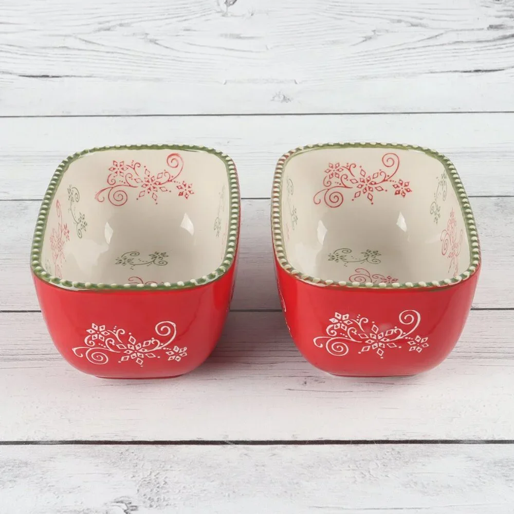 Temp-Tations Floral Lace-Festive 12oz Mini Loaf Pans - Set of Two